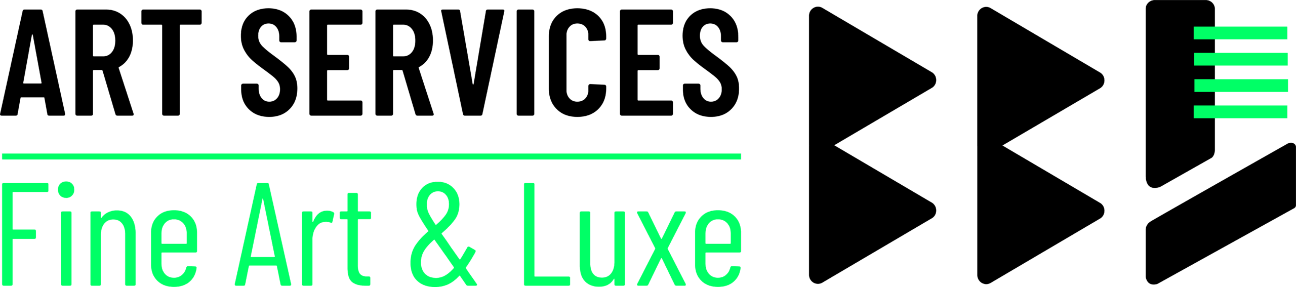 Logo ART SERVICES – Fine Art & Luxe, spécialiste des services dédiés aux œuvres d’art et aux biens d’exception.