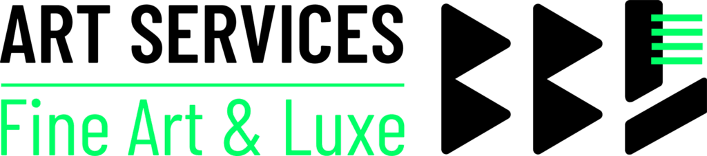 Logo ART SERVICES – Fine Art & Luxe, expert en services dédiés aux œuvres d’art et au secteur du luxe.